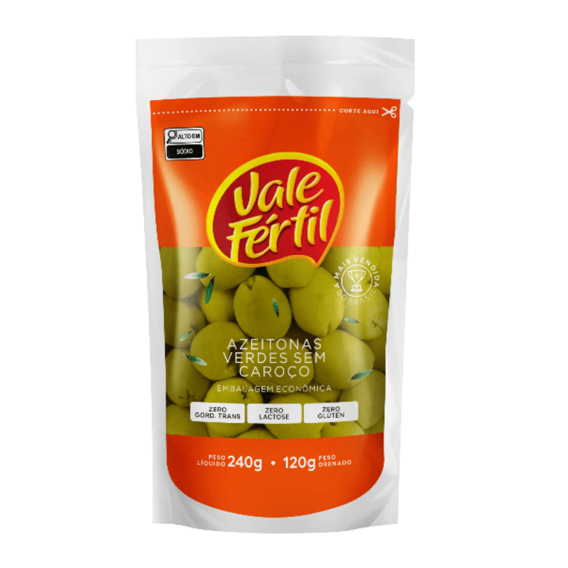 Azeitona sem caroço Vale Fértil 240g
