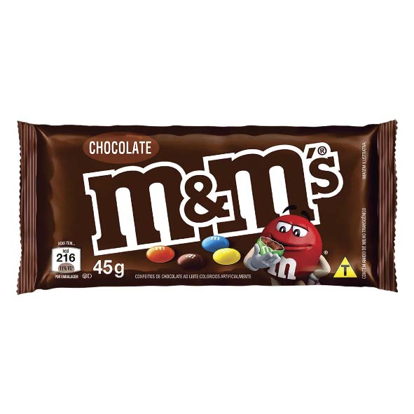 M&M'S CHOCOLATE AO LEITE DP 18X45G CX/12