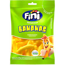 BALA GELATINA BANANAS 90G FINI